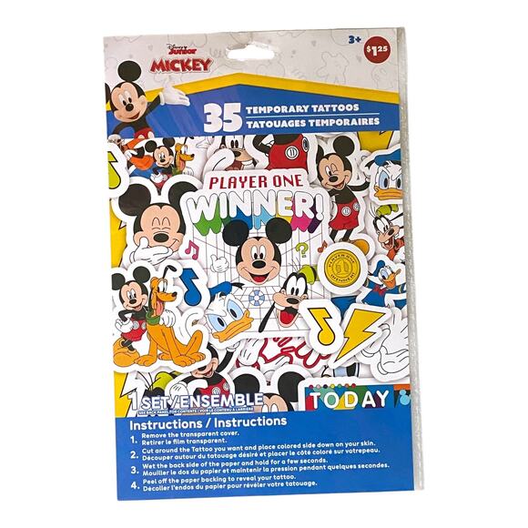 Mickey Mouse Easter Gift Basket – Toys, Puzzle, Kite, Tattoos, Paint Kit & More! - Picture 5 of 10